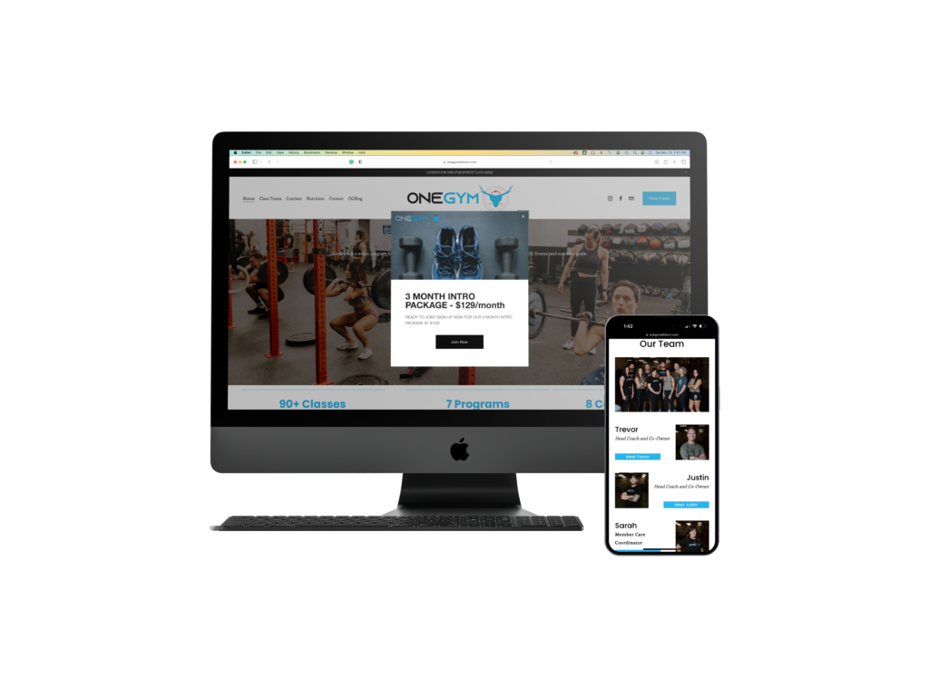 OneGym Elkhorn BDX Web Design